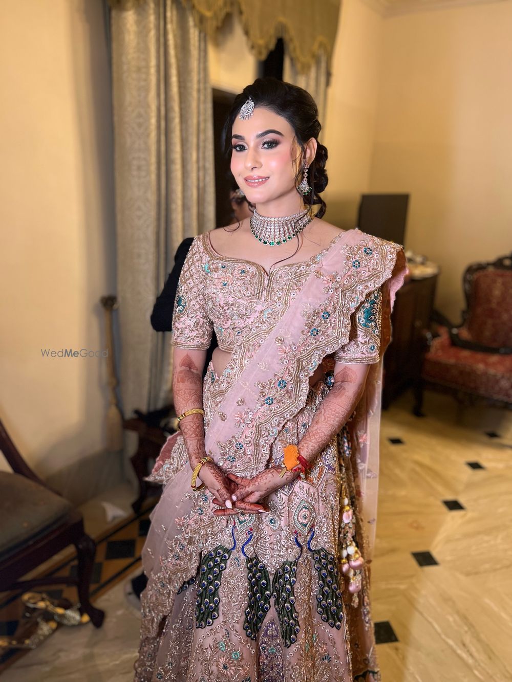 Pastel pink lehenga